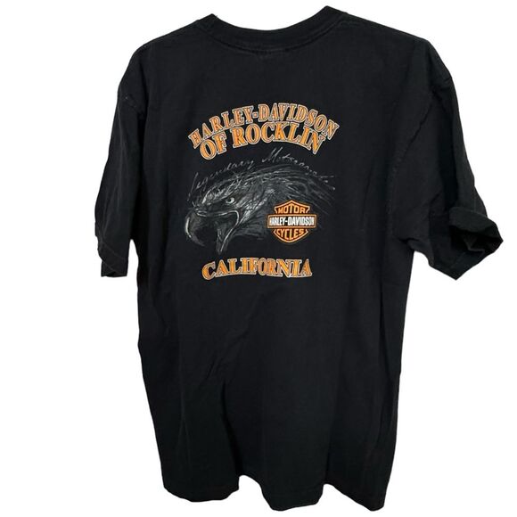 Vintage High End Harley Davidson Motorcycles Rocklin CA Men’s XL T-Shirt MINTY - Picture 2 of 5